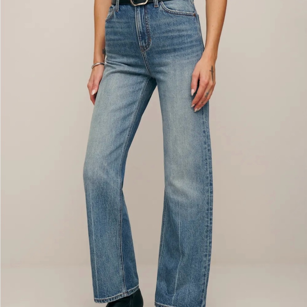 Reformation Wilder Stretch High Rise Cropped Jeans